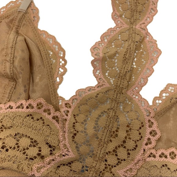 Free People nude Slow Dance underwire bra 32C new - Picture 6 of 6